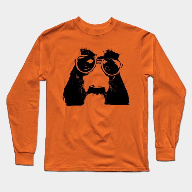 Dog with glasses Long Sleeve T-Shirt by sroek